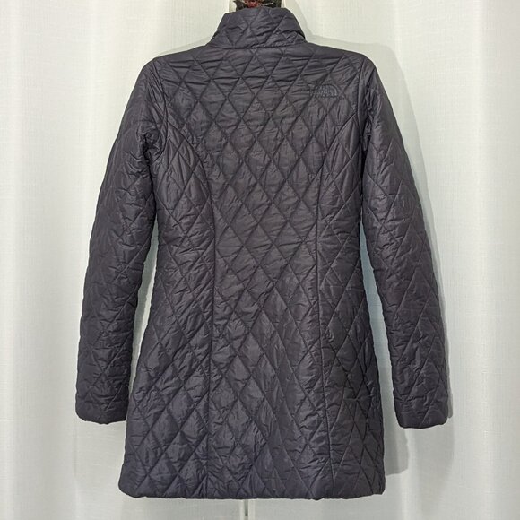 THE NORTH FACE Women's Transit Quilted Down Parka Jacket Long Size XS Gray - Picture 7 of 15